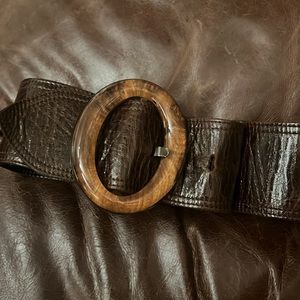 Womens brown waist belt